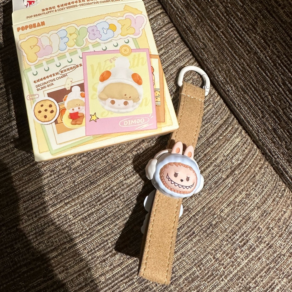 Labubu Snow Baby Pin - pop bean fluffy cozy decorative charm